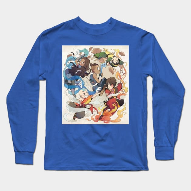 the avatar friends Long Sleeve T-Shirt by byonekita